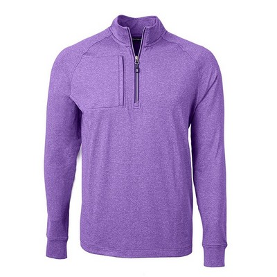 Cutter and Buck Adapt Eco Knit Heather Recycled Quarter Zip Pullover